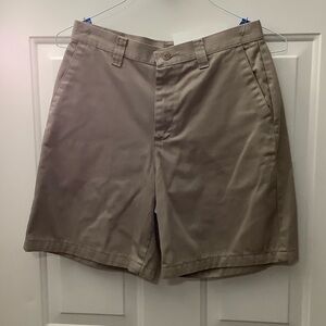 Riders by Lee Women's Tan Flat Front Shorts